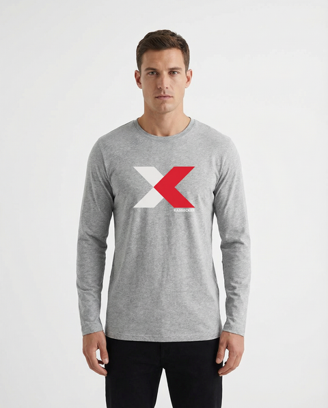 Langarmshirt "X" Herren